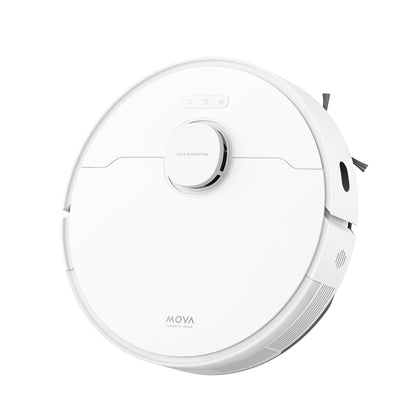 Mova E30 Ultra Roboterstaubsauger und -wischer mit automatischer Entleerung und Selbstreinigung des Wischers, 7.000Pa Saugleistung, 10,5 mm Wischeranhebung, Ultraschall-Teppicherkennung