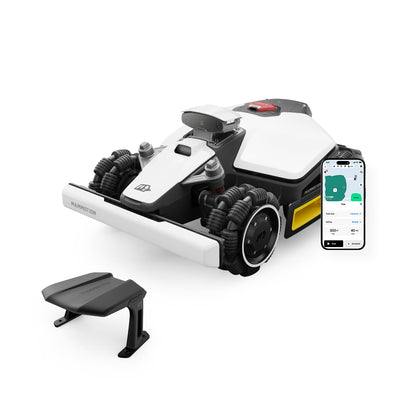 MAMMOTION LUBA mini AWD 1500 Mähroboter ohne Begrenzungskabel, NetRTK+Vision, Keine RTK-Antenne erforderlich, Auto-Kartierung, Empf. 1500m², Max. 1800m², mit 4G-Modul, 80% Steigung