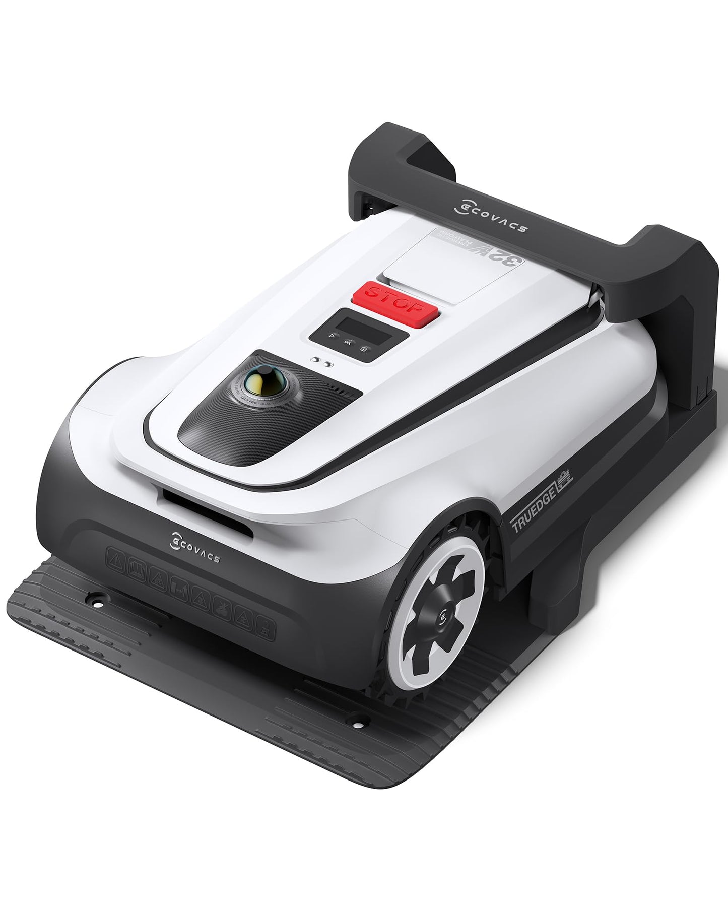 ECOVACS Goat A1600 RTK Mähroboter ohne Begrenzungskabel, 1600m², 330 mm Schnittbreite, LiDAR-unterstützte RTK+Vision Navigation, Rasenmäher Roboter, 100W Schnittleistung, 50% Steigungen