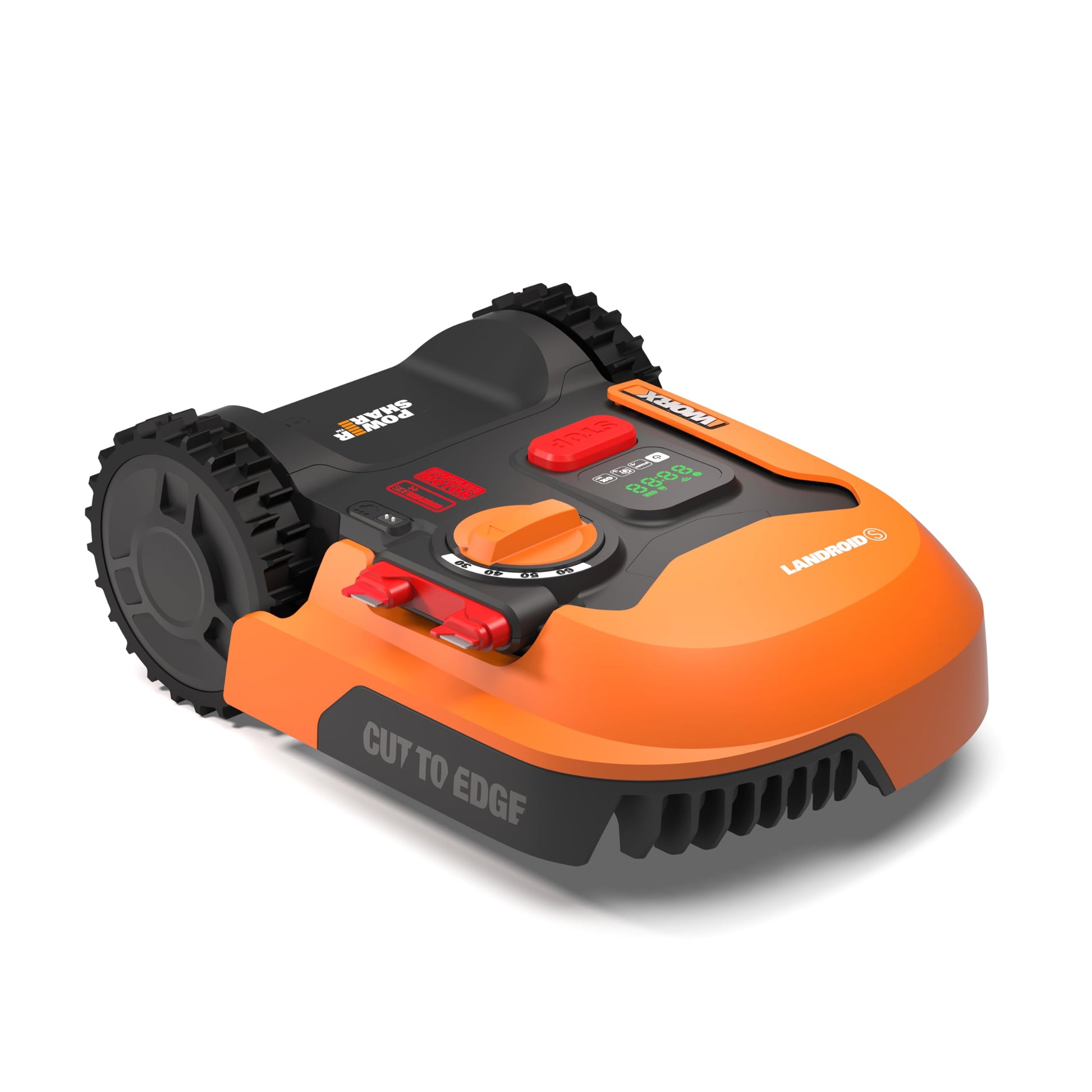 WORX Landroid M WR141E Mähroboter/Akkurasenmäher für kleine Gärten bis 500 qm/Selbstfahrender Rasenmäher für einen sauberen Rasenschnitt, Bunt