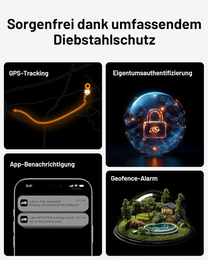 MAMMOTION LUBA 2 AWD 5000X Mähroboter 5000 m², NetRTK+Vision, ohne Kabel, 80 % Steigung