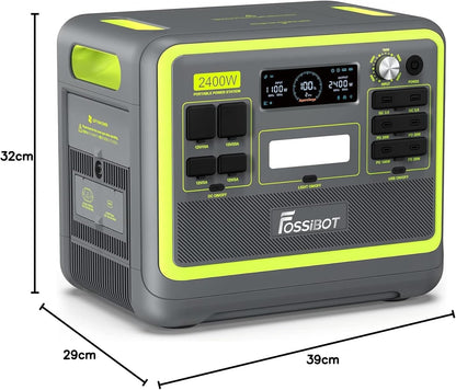 FOSSiBOT F2400 Powerstation 2048Wh, 2400W (4800W Peak), 3 AC Ausgänge