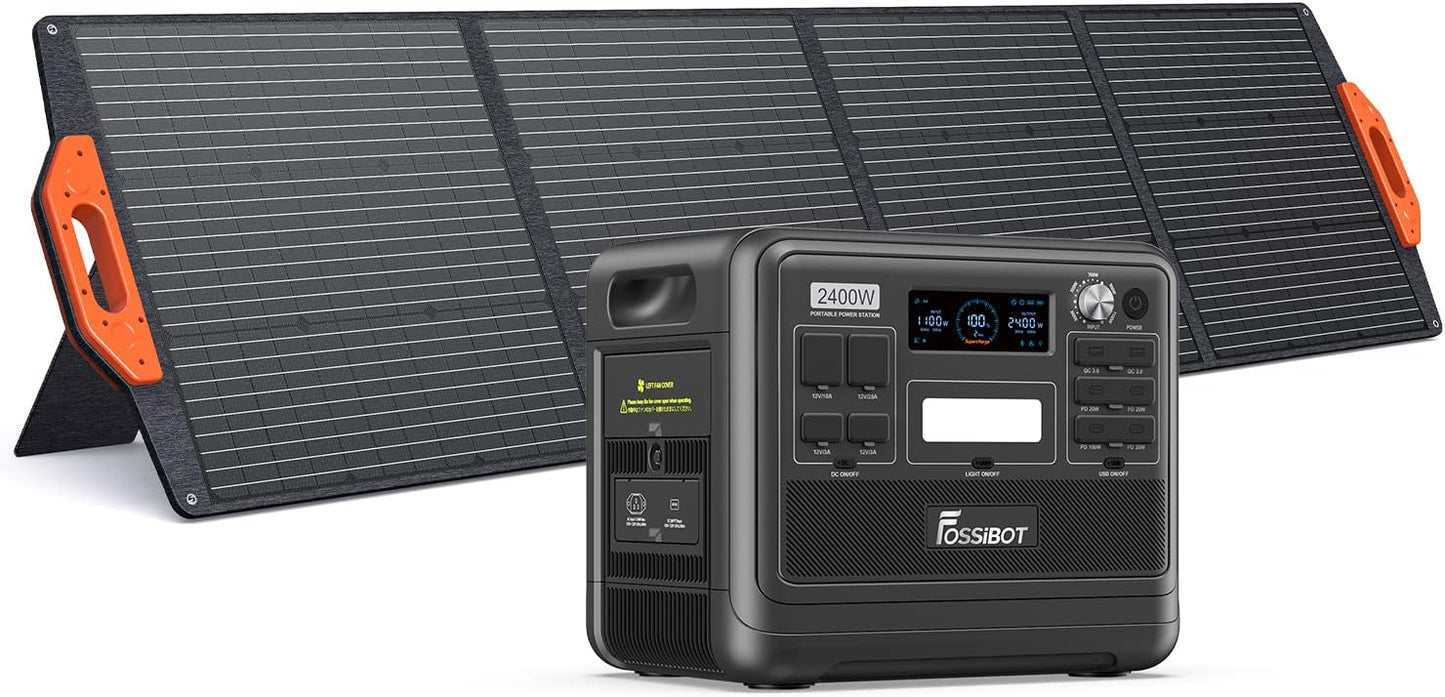 FOSSiBOT F2400 Solar Generator 2048Wh, 2400W (4800W Peak), 3 AC Ausgänge