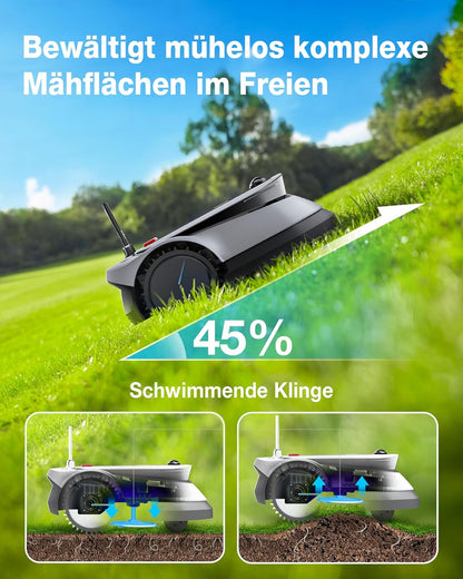 ECOVACS GOAT G1-800 Mähroboter 800 m², ohne Kabel, GPS & Hindernisvermeidung