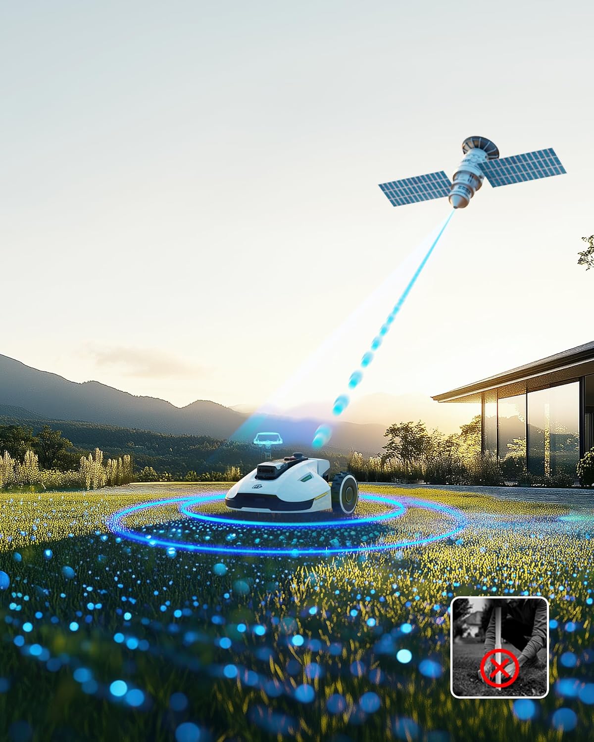 MAMMOTION YUKA 2000, 2000m², Ohne Kabel, NetRTK+Vision, 4G, 50% Steigung