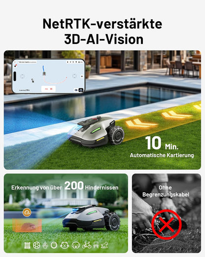 MAMMOTION YUKA und YUKA mini Serie Mähroboter (YUKA mini 700+Garage)