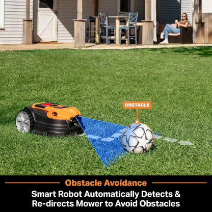 LawnMaster VBRM18AMID4R Mähroboter 800 m², ohne Kabel, WiFi & App