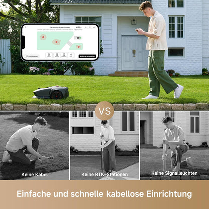 MOVA 1000 Mähroboter 1000 m², 3D-LiDAR & App-Steuerung