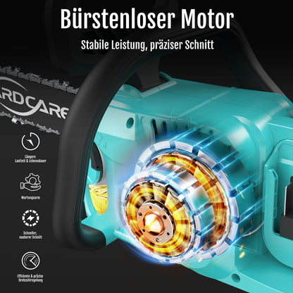 YARDCARE 16" bürstenlose Akku-Kettensäge